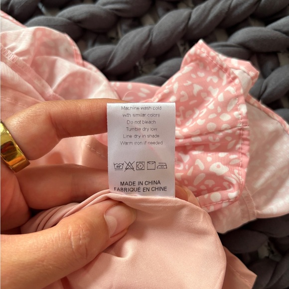 Pink Ruffled Mini Dress - Picture 2 of 5